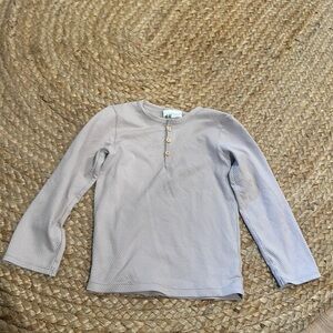 H&M Rashguard top 2/3 taupe gray kids